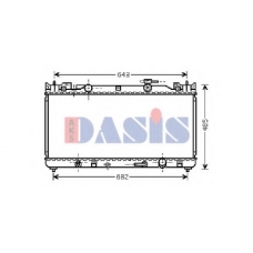 210086N AKS DASIS Радиатор, охлаждение двигателя