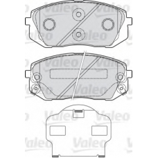 598934 VALEO Комплект тормозных колодок, дисковый тормоз