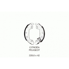 6.072 PEX Комплект тормозных колодок