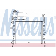 61845 NISSENS Радиатор, охлаждение двигателя