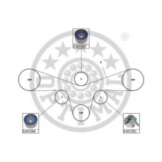 SK-1611 OPTIMAL Комплект ремня грм