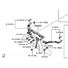 5256C639 MITSUBISHI Планка центральная верхняя 