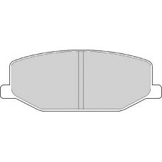 FD6338A NECTO Комплект тормозных колодок, дисковый тормоз
