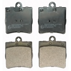 B110869 DENCKERMANN Комплект тормозных колодок, дисковый тормоз