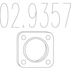02.9357 MTS Прокладка, труба выхлопного газа