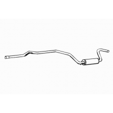 13771 WALKER Средний глушитель выхлопных газов