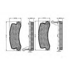 31264 SPIDAN Комплект тормозных колодок, дисковый тормоз