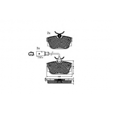 32432 SPIDAN Комплект тормозных колодок, дисковый тормоз