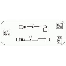 ODS208 JANMOR Комплект проводов зажигания