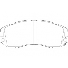 WBP21495A WAGNER LOCKHEED Комплект тормозных колодок, дисковый тормоз