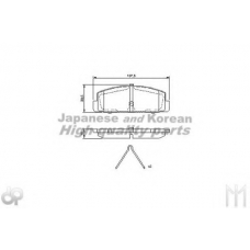 1083-9103 ASHUKI Комплект тормозных колодок, дисковый тормоз