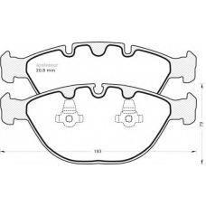 958 MGA Комплект тормозных колодок, дисковый тормоз