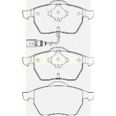 23392 00 701 10 BRECK Комплект тормозных колодок, дисковый тормоз