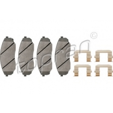 820 817 TOPRAN Комплект тормозных колодок, дисковый тормоз