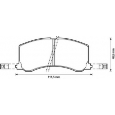 572399S STOP Комплект тормозных колодок, дисковый тормоз