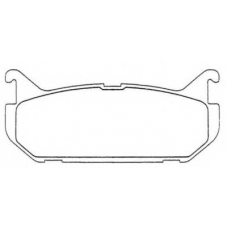 ASN-241 AISIN Комплект тормозных колодок, дисковый тормоз