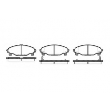 P4013.02 WOKING Комплект тормозных колодок, дисковый тормоз