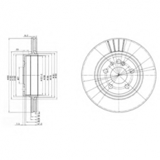 BG2740 DELPHI Тормозной диск
