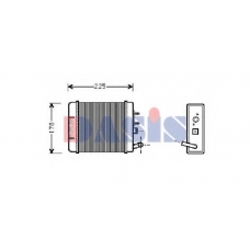 339030N AKS DASIS Теплообменник, отопление салона
