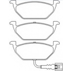 AKD-1325 ASVA Комплект тормозных колодок, дисковый тормоз