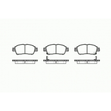 0712 02 KAWE Комплект тормозных колодок, дисковый тормоз