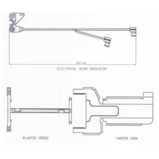 UAI141 Beral Сигнализатор, износ тормозных колодок
