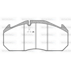 JSA 4063.11 WOKING Комплект тормозных колодок, дисковый тормоз