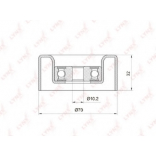 PB-7032 LYNX Ролик руч.ремня lexus rx 300/3