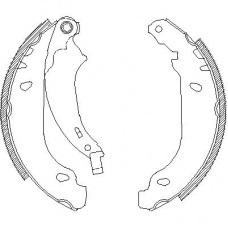 4076.00 REMSA Комплект тормозных колодок