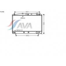 TO2486 AVA Радиатор, охлаждение двигателя