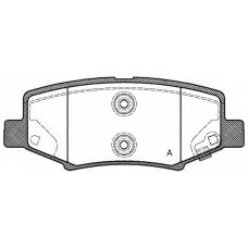 BPA1264.02 OPEN PARTS Комплект тормозных колодок, дисковый тормоз