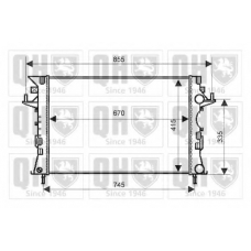 QER2031 QUINTON HAZELL Радиатор, охлаждение двигателя