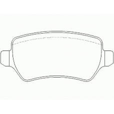 P 10 013 BREMBO Комплект тормозных колодок, дисковый тормоз