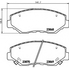 N-1387 COBREQ Комплект тормозных колодок, дисковый тормоз