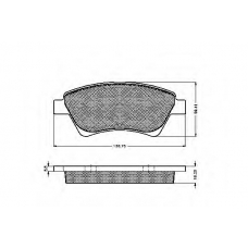 32855 SPIDAN Комплект тормозных колодок, дисковый тормоз
