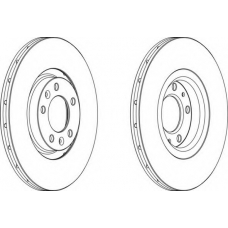 DDF1652-1 FERODO Тормозной диск