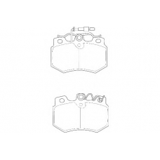 WBP20989A WAGNER LOCKHEED Комплект тормозных колодок, дисковый тормоз