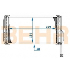 9101319 BEHR Heater core