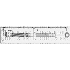 BBH7035 BORG & BECK Тормозной шланг