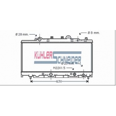 1700421 KUHLER SCHNEIDER Радиатор, охлаждение двигател