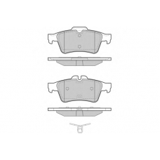 12-1465 E.T.F. Комплект тормозных колодок, дисковый тормоз