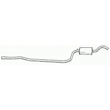 25431 SIGAM Средний глушитель выхлопных газов