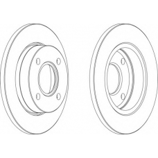 DDF845C FERODO Тормозной диск