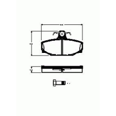 2297.00 ROADHOUSE Комплект тормозных колодок, дисковый тормоз