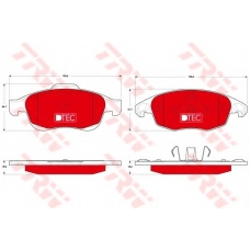 GDB1690DTE TRW Комплект тормозных колодок, дисковый тормоз
