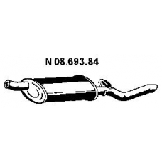 08.693.84 EBERSPACHER Глушитель выхлопных газов конечный