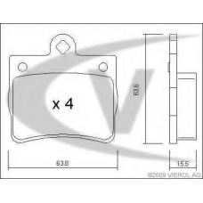 V30-8123 VEMO/VAICO Комплект тормозных колодок, дисковый тормоз