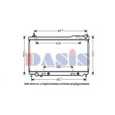070145N AKS DASIS Радиатор, охлаждение двигателя