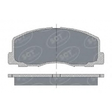 SP 117 SCT Комплект тормозных колодок, дисковый тормоз