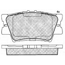 10949 BSF Комплект тормозных колодок, дисковый тормоз